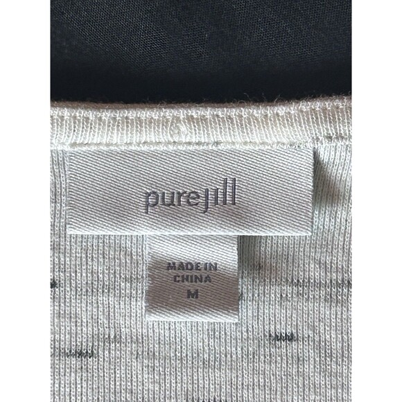 Pure Jill Womens Medium Long Sleeve Soft‎ Gathered On One Side Top - Picture 5 of 6